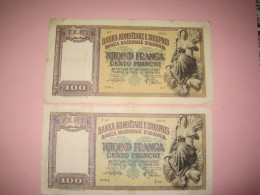Albania 2 X 100 Franga ND 1939 (3) - Albania
