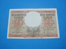 Albania 10 Lek ND 1939, Good Number 5222 - Albania