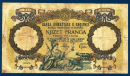 Albanie 1939 Billet 20 Franka (1) Pick 7 Very Fine - Albania