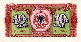 Albanie 1957 Billet 10 Lekë Pick 28 Neuf UNC - Albania