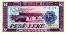 Albanie 1964 Billet 5 Lekë Pick 35 Neuf UNC - Albania