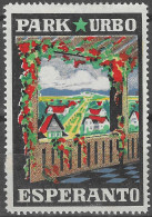 Park URBO  Germany Esperanto Universal Language Vignette Cinderella Rare - Esperanto