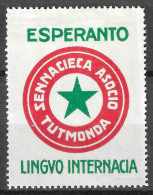 GLOBAL STATELESSNESS   International Language Esperanto Vignette Cinderella  - Esperanto