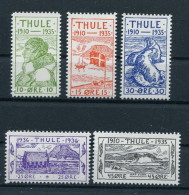 Greenland - THULE - Complete Set. NB REPRINT!! (Indicated In Red On The Backside Of All Stamps) - Thule