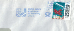 1300 Jahre Korbinian Freising 1924 - Flieger Matrix Doppeldecker - Brieven En Documenten