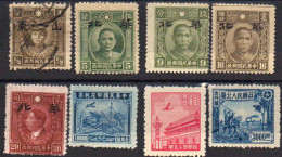 Chine Du Nord: 1949 Lot De 8 Timbres Neufs - Nordchina 1949-50