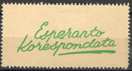 KORESPONDATA  ESPERANTO UNIVERSAL LANGUAGE VIGNETTE CINDERELLA  - Esperanto