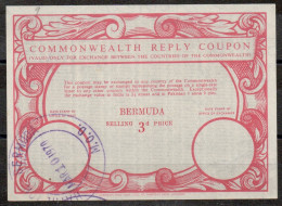 BERMUDA BERMUDES  Co9 3d  First Commonwealth Reply Coupon Reponse Antwortschein  IRC IAS O HAMILTON 10.03.70 - Bermuda
