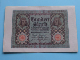 Reichsbanknote FÜNFZIG Mark () Berlin 1920 ( For Grade, Please See Photo ) ! - 100 Mark