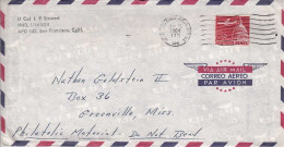 Vietnam U.S. 8c Airliner Over Capitol  1964 Army & Air Force Postal Service, A.P.O. 143 Saigon, Vietnam HHD, USASGV Airm - Other & Unclassified