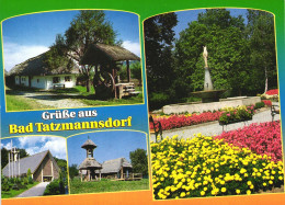 BAD TATZMANNSDORF, PARK, STATUE, FOUNTAIN, BELL, POSTCARD, AUSTRIA - Oberwart