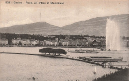 [-5%] SUISSE - Genève - Rade - Jet D'eau Et Mont Blanc - Carte Postale Ancienne - Genève