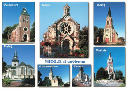 [-5%] FRANCE - Nesle Et Ses Environs - Villecourt - Falvy - Nesle - Hervy - Pertain- Multivues - Carte Postale - Nesle