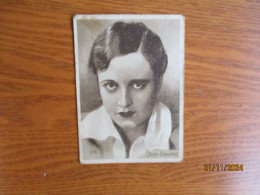 ESTONIA VINTAGE TOBACCO CARD , MOVIE STAR JOAN CRAWFORD - Objetos Publicitarios