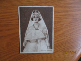 ESTONIA VINTAGE TOBACCO CARD , MOVIE STAR VIVIAN GIBSON - Objetos Publicitarios