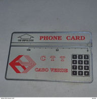 CAPE VERDE-(CV-CVT-0016-CPV-03c)-CTT Cabo Verde-Red -(1)(100units)-(210F85980)-(tirage-31.000)-used Card - Cape Verde