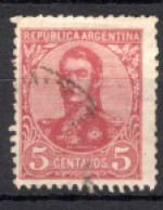 Argentine - San Martin - Oblitéré N° 137 De 1908 - Gebruikt