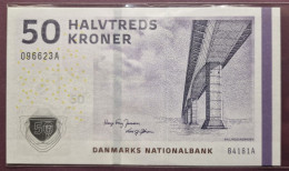 Denmark 50 Kroner 2016 UNC  P-  65h(3)  Signatures: Jensen & Sørensen - Denmark