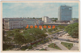 Delcampe - FOTO FRIEDRICH POSTCARD POSTAL PLAZA DE LOS HEROES BANCO DE FOMENTO HOTEL GUARANI ASUNCION PARAGUAY - Paraguay