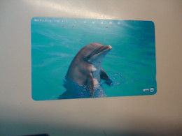 JAPAN   USED CARDS  ANIMALS DOLPHINS - Delphine
