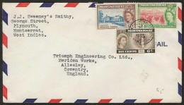 Montserrat  .   SG   .    Letter  (2 Scans)  .      O    .    Cancelled - Montserrat
