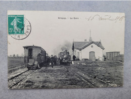 Graçay , La Gare Avec Train  , Plan Rare - Graçay