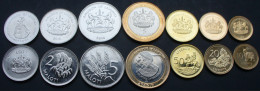 Lesotho 10 Lisente-5 Maloti 2010-2023, Lot Of 7 Coins, KM#, Unc 1 Bimetallic - Lesotho