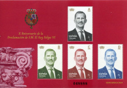 Espagne - 2024 - Dixième Anniversaire Proclamation Du Roi Felipe VI -  Nº Indicatif - Neufs