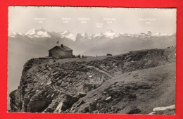 ZZC-09 Crans-Montana Vermala Vue De La Cabane Des Violettes C.A.S. Tampon De La Cabane. NC  Deprez  689 - Crans-Montana
