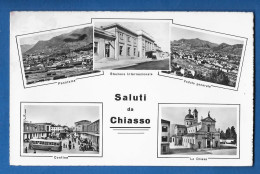M797 CHIASSO VEDUTINE STAZIONE FERROVIARIA 1954 - Chiasso