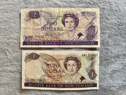Banknotes 1$ And 2$ NZ - New-Zealand - New Zealand