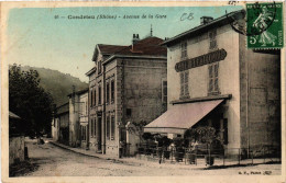 Delcampe - CPA AK CONDRIEU - Avenue De La Gare (451177) - Condrieu