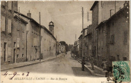 Delcampe - CPA AK BELLEVILLE-sur-SAONE - Rue De BEAUJEU (451124) - Beaujeu