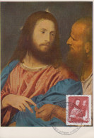 Carte  Maximum   1er   Jour    ALLEMAGNE  DDR       Oeuvre  De   LE  TITIEN      DRESDE   1957 - Maximumkarten (MC)