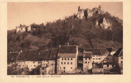 [-5%] FRANCE - Ferrette - Les Deux Ruines - Collection LAlsace - Vue Densemble - Carte Postale - Ferrette