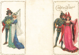 Petit Calendrier Ancien 1905 Publicitaire Art Nouveau * Coiffeur Parfumeur Parfum Maison PROST Dublin Ireland * Parfumée - Big : 1901-20