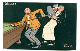 Carte Illustrateur   :  FERNEL   Billard   A VOIR  !!!!!!! - Fernel