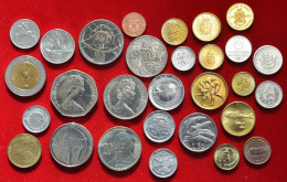 World Coins • Mostly UNC, Some AU - Partly From Mint Sets • Pièces Du Monde Majoritairement UNC • [24-1378] - Collections & Lots