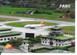 Asie > BHUTAN Bhoutan  PARO Aéroport International Du BOUTHAN Airport Avion Plane Aviation *PRIX FIXE - Bhutan