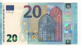 20 EURO  Firma DRAGHI    E 005 A2    EC2215244285  /  FDS - UNC - 20 Euro