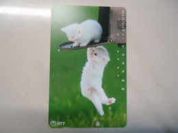 JAPAN   USED CARDS  ANIMALS  CAT CATS - Cats