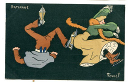 Carte Illustrateur   :  FERNEL   Patinage   A VOIR  !!!!!!! - Fernel