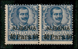1902 - 40 Para Su 25 Cent Floreale (3) - Coppia Orizzontale - Gomma Integra - Other & Unclassified