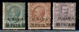 1907 - Soprastampati (7/9) - Serie Completa - Gomma Originale - Other & Unclassified