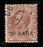 1908 - 20 Para Su 10 Cent Leoni (9) - Usato (100) - Other & Unclassified