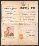 Milano 1878 - Passaporto Per L'Interno - Da Esaminare - Other & Unclassified