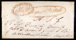 Vapori Postali (rosso) - Letterina Da Palermo A Napoli Del 21.11.1842 - Other & Unclassified