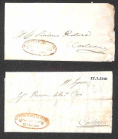 Comitato Della Città Di Corleone - Due Lettere Interne Del 1848 (17/3 - 26/5) - Other & Unclassified