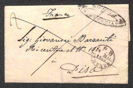 Dip. Rea.le Lotteria + Franca (a Penna) - Raccomandata Da Firenze A Pisa Del 18.5.52 - Other & Unclassified