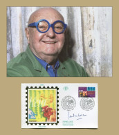 Jean-Pierre Coffe (1938-2016) - Rare Premier Jour D'émission Signé + Photo - 90s - Televisie & Internet